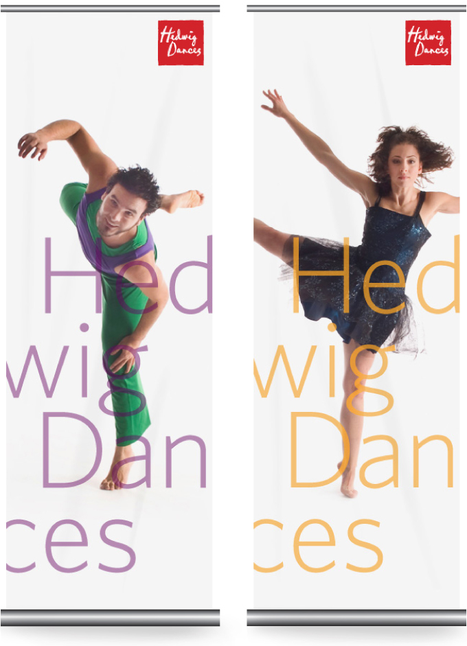 Portable event and performance banners for Hedwig Dances