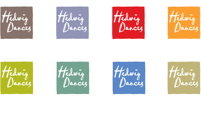 Hedwid Dances color logos as small squares